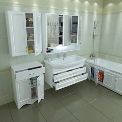 СанТа Мебель для ванной Верона 105, подвесная – фотография-3