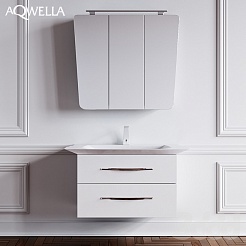 Aqwella Мебель для ванной Simphony 90 белая – фотография-3