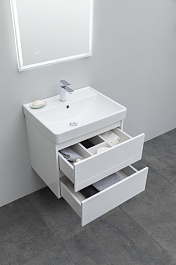 Aquanet Мебель для ванной Вега 60 подвесная белая глянцевая – фотография-7