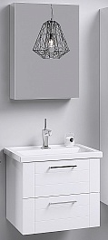 Aqwella Мебель для ванной Манчестер 60 подвесная, зеркало-шкаф – фотография-1