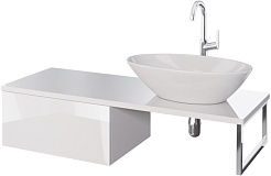 Dreja Мебель для ванной Box Line 120 подвесная белая – фотография-7