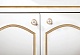 Бриклаер Мебель для ванной Лючия 80 белый глянец/золото, 1 шкафчик – фотография-14