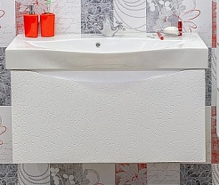 Sanflor Мебель для ванной Санфлор 100 белая – фотография-3
