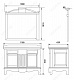 Demax Мебель для ванной "Луизиана 120  NEW" blanco (173017) – картинка-7