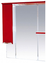 Misty Зеркальный шкаф Кристи 90 L красный, эмаль – фотография-1