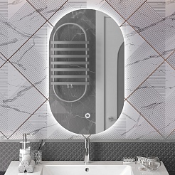 Opadiris Мебель для ванной Ибица 120 с овальным зеркалом белая/хром – фотография-10