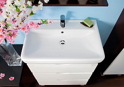 Бриклаер Мебель для ванной Токио 70 R венге – фотография-5