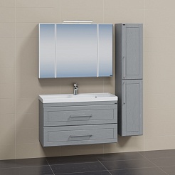 СанТа Мебель для ванной Венера 100 дуб серый – фотография-2