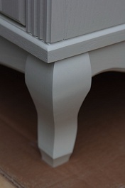 ValenHouse Тумба с раковиной Эллина 105 белая, фурнитура хром – фотография-9