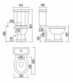 Creavit Унитаз Klasik KL310.00100 – фотография-2