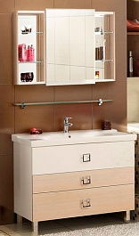 Акватон Мебель для ванной "Стамбул 105" ZSH сосна ларедо – фотография-1