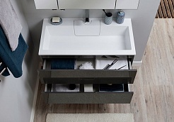 Aquanet Мебель для ванной Алвита 100 серый антрацит – фотография-7