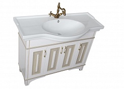 Aquanet Мебель для ванной Валенса 110 белый краколет/золото (182922) – фотография-8