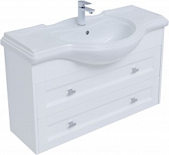 Aquanet Мебель для ванной Монте 105 подвесная белая матовая – фотография-3
