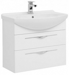Aquanet Мебель для ванной Ирвин 85 белая – фотография-5