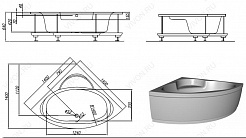 Kolpa San  Акриловая ванна Royal 140 BASIS – фотография-3