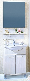 Бриклаер Мебель для ванной Карибы 60 светлая лиственница	 – фотография-1