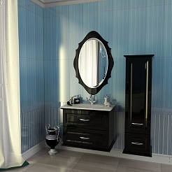  Зеркало для ванной Mero черное – фотография-3