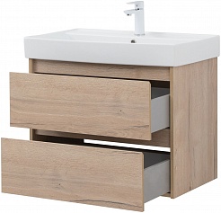 Aquanet Мебель для ванной Nova Lite 75 подвесная дуб крафт – фотография-9