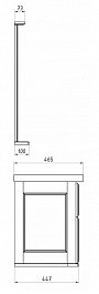 ASB-Woodline Мебель для ванной Прато 100 антикварный орех, массив ясеня – фотография-8