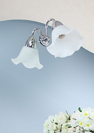 Бриклаер Мебель для ванной Лючия 80 белый глянец/золото, 2 шкафчика – фотография-4