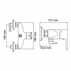 WasserKRAFT Смеситель для душа "Leine 3502" – фотография-4