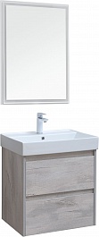 Aquanet Мебель для ванной Nova Lite 60 подвесная дуб белый – фотография-1
