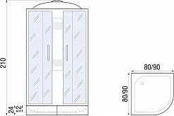 River Душевая кабина REIN 80/26 МТ – фотография-8
