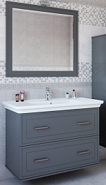 Sanflor Мебель для ванной Модена 105 серая – фотография-1