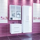 СанТа Мебель для ванной Вегас 65 подвесная с зеркальным шкафом Вегас 70 белая – фотография-15