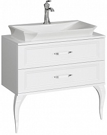 Aqwella Мебель для ванной LaDonna 85 белый глянец – фотография-6