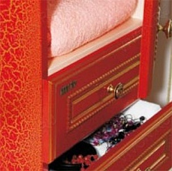 Misty Мебель для ванной Fresko 75 красная краколет – фотография-2