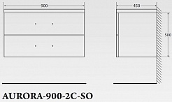 BelBagno Тумба с раковиной AURORA 900 Rovere Tabacco – фотография-5