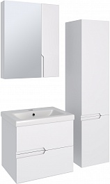 Runo Мебель для ванной Стокгольм 60 подвесная белая – фотография-9