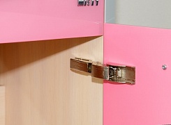 Misty Тумба с раковиной Джулия QVATRO 90, 3 ящика, розовая – фотография-4