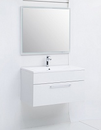 De Aqua Мебель для ванной Кубика 90, зеркало Сити – фотография-2