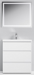 Am.Pm Мебель для ванной Gem S 75 белый глянец, напольная, с 3 ящиками – фотография-1