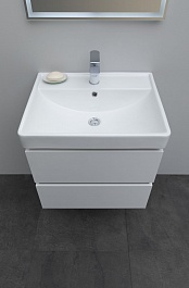 Aquanet Мебель для ванной Вега 60 подвесная белая глянцевая – фотография-8