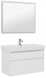 Aquanet Мебель для ванной Nova Lite 100 2 ящика, белая – фотография-1