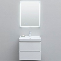 Aquanet Мебель для ванной Вега 60 подвесная белая глянцевая