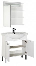 Aquanet Мебель для ванной "Адель 80" белый – фотография-2