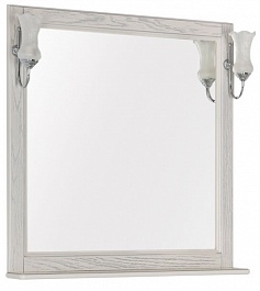 Aquanet Зеркало для ванной Тесса 85 жасмин/серебро – фотография-1