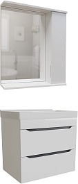 Mixline Мебель для ванной Лайн 60 R подвесная белая – фотография-1