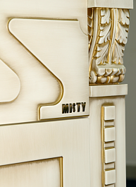 Misty Мебель для ванной Афина 100 бежевая/патина – фотография-6