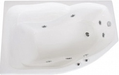BellSan Акриловая ванна Сати 150x96 R с гидромассажем – фотография-1