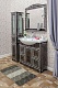 Sanflor Мебель для ванной Адель 100 венге, патина серебро – фотография-13