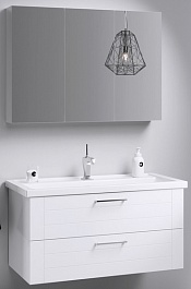 Aqwella Мебель для ванной Манчестер 100 подвесная, зеркало-шкаф – фотография-1