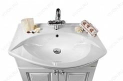 Водолей Мебель для ванной "Белладжио 75" R белая – фотография-2