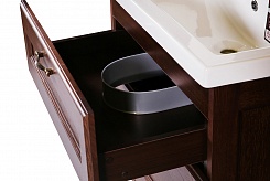 ASB-Woodline Мебель для ванной Прато 70 антикварный орех, массив ясеня – фотография-3