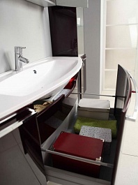 Акватон Мебель для ванной "Севилья 120" ZSH жемчуг – фотография-4